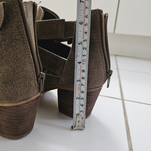 Harlow Suede Fall Ankle booties Green Sz US 9 - Picture 3 of 11